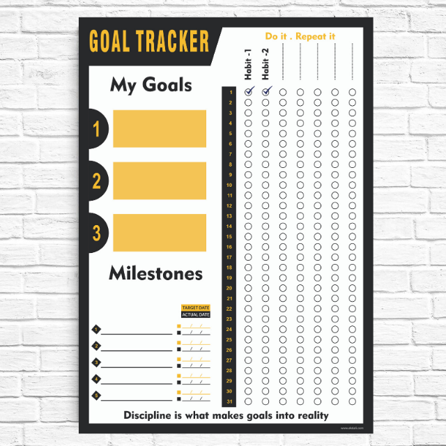 Goal Tracker (Yellow)
